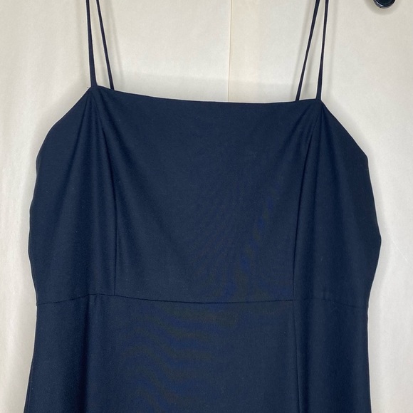 Zara Black Midi Dress Sz Large EUC - Picture 6 of 10